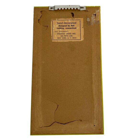 Vintage SOOVIA JANIS Inc. Art Print PATI 1970 NUTS Wood Framed Under Glass - Picture 5 of 5